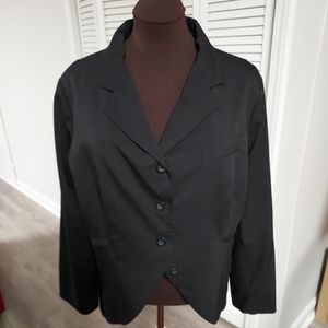 Logo high low jacket